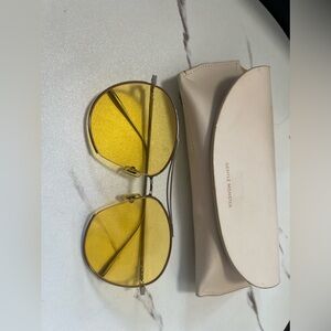 Authentic gentle monster jumping jack yellow sunglasses